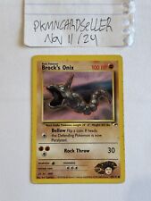 Brock's Onix 69/132 Gym Heroes Moderadamente Jogado, usado comprar usado  Enviando para Brazil