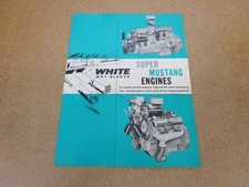 1960 White Super Mustang Engine semi caminhão folheto de vendas 12pg ORIGINAL comprar usado  Enviando para Brazil