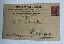 Cartolina pubblicitaria colori usato  Roma