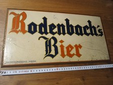 Altes blechschild rodenbach gebraucht kaufen  Hagen
