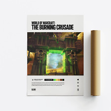 Usado, World of Warcraft: The Burning Crusade (2007) pôster/impressão de arte de videogame comprar usado  Enviando para Brazil