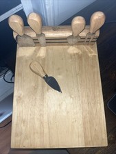Conjunto de tábua de queijo Bonefish Grill com todos os cortadores de aço inoxidável - extremamente raro comprar usado  Enviando para Brazil