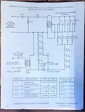 Foglio schema altoparlante usato  Spedire a Italy