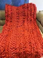 Chunky knit throw for sale  New York