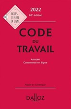Code travail 2022 d'occasion Code travail 2022 d'occasion  France