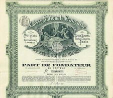 FUNDO NACIONAL DE SEGURO DE DOENÇA DA FRANÇA certificado de ações/fiança com CUPONS comprar usado  Enviando para Brazil