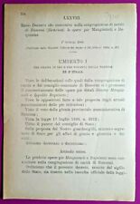 Buscemi regio decreto usato  Italia