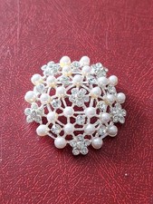 Pearl rhinestone crystal for sale  GRAYS