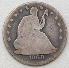 1868 seated liberty for sale  Nashville
