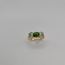 Ring chromdiopsid blautopas gebraucht kaufen  Idar-Oberstein