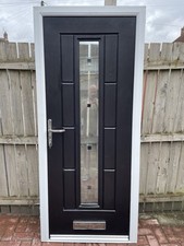 Black composite door for sale  HULL