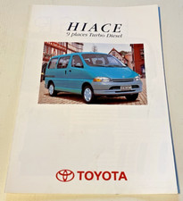 Brochure toyota hiace d'occasion  Quarré-les-Tombes