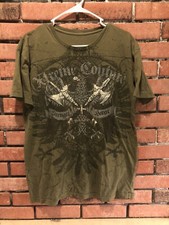 Camiseta Xtreme Couture Eagle Shield Strength & Honor tamanho XL. Dupla face verde comprar usado  Enviando para Brazil