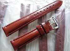 Lote de trabalho por atacado 18 mm 10 peças pulseiras de relógio masculinas de couro marrom Ref2 comprar usado  Enviando para Brazil