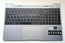 Medion Akoya E15407 Apoio para as Palmas Reino Unido Teclado Top Case Touchpad PRATA comprar usado  Enviando para Brazil