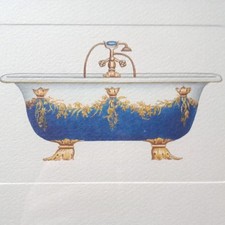 Baignoire victorienne gravures d'occasion  Mussidan