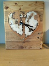 Heart wall clock for sale  KETTERING