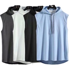 Men sleeveless hoodie for sale  BIRMINGHAM