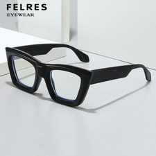Óculos femininos da moda olho de gato retrô anti azul claro armação de lentes claras comprar usado  Enviando para Brazil