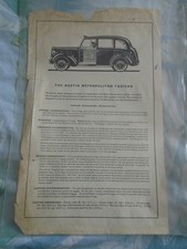Austin metropolitan taxicab for sale  KINGS LANGLEY