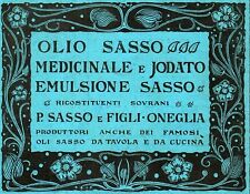 Pubblicita 1909 olio usato  Biella