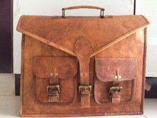 Vintage leather messenger for sale  USA
