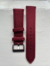 Burgundy sailcloth leather for sale  NEWCASTLE