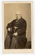 PHOTO CDV, homme âgé à la canne par Molas à Toulouse vers 1860 comprar usado  Enviando para Brazil