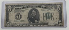 1928A US$ 5 dólar selo verde nota da Reserva Federal 7 Chicago G18449525A comprar usado  Enviando para Brazil