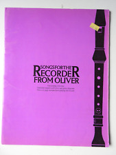 Oliver songs recorder for sale  WOLVERHAMPTON