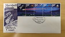 Ilhas Marshall 1985 - Halley's Comet, Space - Scott 90a - Capa para primeiro dia comprar usado  Enviando para Brazil