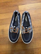Sapatos de barco Sperry Top Sider Lounge Away 2 feminino tamanho 9 linho azul comprar usado  Enviando para Brazil