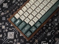 Madeira de nogueira / placa de latão / KBDFans DZ64 / teclado mecânico personalizado QMK VIA comprar usado  Enviando para Brazil