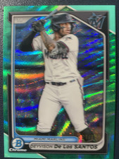 Deyvison De Los Santos 2024 Bowman Chrome Draft Aqua Wave Ref /125 SP #BDC134 comprar usado  Enviando para Brazil