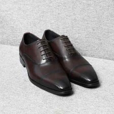 Usado, Sapatos Oxfords Formais Masculinos de Couro Elegantes de Luxo Carreira Escritório Negócios comprar usado  Enviando para Brazil
