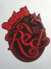 BUSHY'S cervejaria barril vermelho real ale cerveja bomba clipe Ilha de Man Man Manx comprar usado  Enviando para Brazil