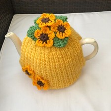 Hand knitted sunflower for sale  BEXHILL-ON-SEA