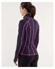Excelente estado usado LULULEMON Run U-Turn Rulu LS Top Tamanho 6 Framboesa Glo Preto Cisne Reversível comprar usado  Enviando para Brazil