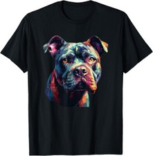 Camiseta Funny American Bully Puppy Dog Pop Art tamanho P M L GG fabricada nos EUA comprar usado  Enviando para Brazil