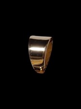 Gancho de fiança grande 15x10mm para pingente de berloque sólido ouro amarelo 10K real com extremidade aberta comprar usado  Enviando para Brazil