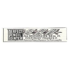 Perfect Pencil Pointer Co Portland Maine 1892 anuncio AG2-S23 segunda mano  Embacar hacia Mexico