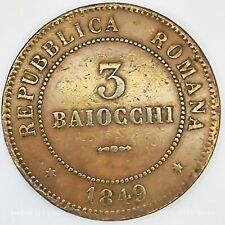 Moneta baiocchi 1849 usato  Roma