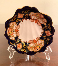 Vintage ROYAL ALBERT DERBY Estilo Imari Osso China Herança DISCO EM FORMA DE CONCHA, usado comprar usado  Enviando para Brazil