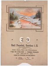 Alter kalender werbung gebraucht kaufen  Marienberg, Pobershau