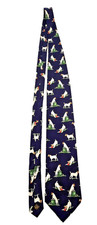 Gravata masculina de seda Alynn Russell Terrier novidade para cachorro feita nos EUA 55" comprar usado  Enviando para Brazil