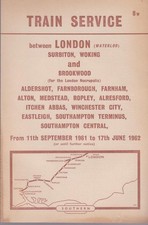British railways timetable for sale  WATFORD
