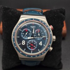 Relógio masculino NOBRO Swatch Irony cronógrafo quartzo azul resistente à água YVS406 comprar usado  Enviando para Brazil