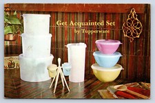 Cartão postal vintage Tupperware revendedor publicidade se familiarize conjunto 1970 T31 comprar usado  Enviando para Brazil