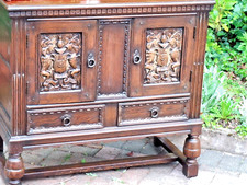 Antique oak carved for sale  NORTHAMPTON