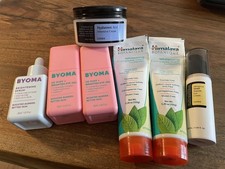 LOTE DE PRODUTOS DE BELEZA BYOMA COSRX antienvelhecimento K usados + pasta de dentes SLS GRÁTIS comprar usado  Enviando para Brazil
